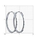 Серьги конго из серебра с алмазной гранью SOKOLOV 94140071 серебро с родием коллекц. SKLV, фото 3