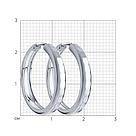 Серьги конго из серебра с алмазной гранью  94140062  коллекц. SKLV, фото 4