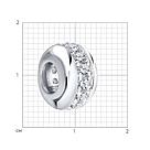 Подвеска-шарм из серебра с фианитами SOKOLOV 94031658 серебро с родием, фото 4