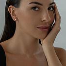 Серьги-пусеты из серебра с фианитами SOKOLOV 94021746 серебро с родием,, фото 4