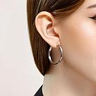 Серьги конго из серебра SOKOLOV 94140011 серебро с родием коллекц. SKLV, фото 2