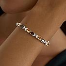 Браслет из серебра с миксом камней SOKOLOV 92050108 серебро с родием, фото 4