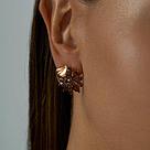 Серьги из серебра с раухтопазами SOKOLOV 92021579 серебро с позолотой, с английским замком, фото 4