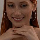 Серьги конго из серебра SOKOLOV 94140049 серебро с родием коллекц. SKLV, фото 2