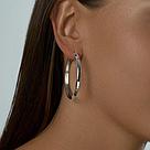 Серьги конго из серебра с алмазной гранью SOKOLOV 94140067 серебро с родием, фото 2