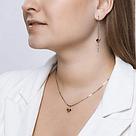 Серьги длинные из серебра с эмалью SOKOLOV 94021855 серебро с родием, коллекц. RUSSE, фото 3