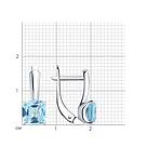 Серьги из серебра с голубыми топазами SOKOLOV 92021398 серебро с родием, с английским замком, фото 8