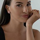 Серьги-пусеты из серебра с аметистами SOKOLOV 92020037 серебро с родием, продевки, фото 4