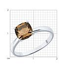 Кольцо из серебра с раухтопазом SOKOLOV 92011256 серебро с родием, фото 6