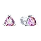 Серьги-пусеты из серебра с аметистами SOKOLOV 92020043 серебро с родием, продевки, фото 2