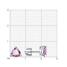 Серьги-пусеты из серебра с аметистами SOKOLOV 92020043 серебро с родием, продевки, фото 5