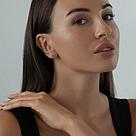 Серьги-пусеты из серебра с лондон топазами SOKOLOV 92020457 серебро с родием, продевки, фото 4