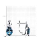 Серьги из серебра с лондон топазами и фианитами SOKOLOV 92021692 серебро с родием, с английским замком, фото 5