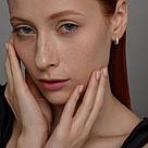 Серьги из серебра с фианитами SOKOLOV 94021914 серебро с родием, с английским замком, фото 3