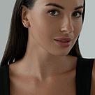 Серьги-пусеты из серебра с аметистами SOKOLOV 92021093 серебро с родием,, фото 4