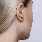 Серьги из серебра с гранатами SOKOLOV 92021349 серебро с родием, с французким замком, фото 4