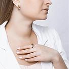 Серьги из золочёного серебра с цитринами и бесцветными, жёлтыми и чёрными фианитами SOKOLOV 92021618 серебро с, фото 5