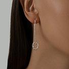 Серьги из серебра SOKOLOV 94022764 серебро с родием,, фото 2