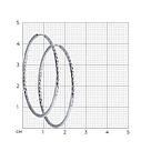 Серьги конго из серебра с алмазной гранью SOKOLOV 94140005 серебро с родием, фото 4