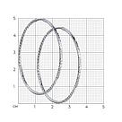 Серьги конго из серебра с алмазной гранью  94140006  коллекц. SKLV, фото 4