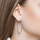 Серьги конго из серебра с алмазной гранью SOKOLOV 94140034  коллекц. SKLV, фото 2