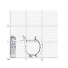 Серьги из серебра с фианитами  94021912  вставка  , с английским замком, фото 4