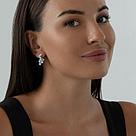 Серьги из серебра с топазами SOKOLOV 92020006 серебро с родием, с английским замком, фото 3