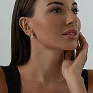 Серьги из серебра с фианитами SOKOLOV 94021958 серебро с родием, с английским замком, фото 3