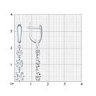Серьги длинные из серебра с фианитами SOKOLOV 94022009 серебро с родием, с английским замком, фото 5