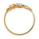 Позолоченное кольцо из серебра SOKOLOV 93010594 серебро с позолотой, фото 2