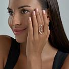 Позолоченное кольцо из серебра SOKOLOV 93010594 серебро с позолотой, фото 6