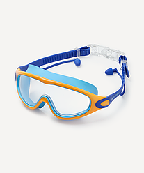 Полумаска детская с берушами 25DEGREES Fusion Navy/Blue/Orange 6-12 лет