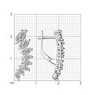 Серьги из серебра с фианитами SOKOLOV 94021352 серебро с родием, с английским замком, фото 4