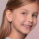 Серьги-пусеты из серебра с белыми фианитами SOKOLOV 94020535 серебро с родием,, фото 3