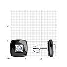 Серьги из серебра с керамическими вставками и фианитами Diamant 94-122-01278-1 серебро с родием, фото 5