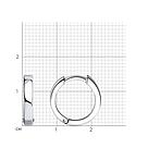 Серьги из серебра SOKOLOV 94025733 серебро с родием, фото 4