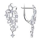 Серьги из серебра с фианитами 94-121-01637-1, фото 4