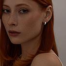 Серьги из серебра с фианитами SOKOLOV 94025900 серебро с родием, фото 3