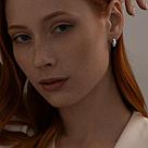 Серьги из серебра с фианитами 94025968, фото 3