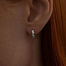 Серьги из серебра с фианитами SOKOLOV 94025970 серебро с родием, фото 2