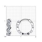 Серьги из серебра с фианитами SOKOLOV 94025970 серебро с родием, фото 4