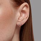 Серьги из серебра с ситаллами и фианитами  92022926, фото 3