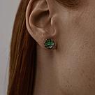 Серьги из серебра с фианитами SOKOLOV 94026421 серебро с родием, продевки коллекц. RUSSE, фото 3