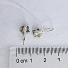 Серьги из серебра с фианитами Diamant 94-120-02141-1 серебро с родием, фото 3