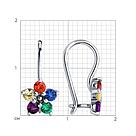 Серьги из серебра с фианитами Diamant 94-120-02141-1 серебро с родием, фото 7