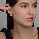 Детские серьги из серебра с фианитами Diamant 94-120-02184-1 серебро с родием, фото 7