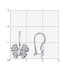 Детские серьги из серебра с фианитами Diamant 94-120-02184-1 серебро с родием, фото 8