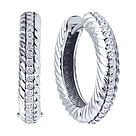 Серьги из серебра Diamant 94-120-02161-1 серебро с родием, фото 2