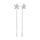 Серьги из серебра с фианитами Diamant 94-123-00009-1 серебро с родием, фото 2