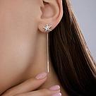 Серьги из серебра с фианитами Diamant 94-123-00009-1 серебро с родием, фото 3